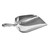 TableCraft Products 685 85 Oz. Round Bottom Aluminum Ice Scoop