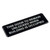 TableCraft Products 394562 3" H x 9" W This Door To Remain Unlocked While Building is Occupied" White On Black Cash & Carry Sign
