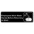 TableCraft Products 394530 3" W x 9" H "Employees Must Wash Hands Before Returning to Work" White On Black Plastic Cash & Carry Sign