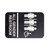 TableCraft Products 695652 6" W x 9" H "All Gender Restroom" White On Black Plastic Cash & Carry Sign