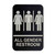 TableCraft Products 695652 6" W x 9" H "All Gender Restroom" White On Black Plastic Cash & Carry Sign