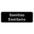 TableCraft Products 394595 3" W x 9" H "Sanitize/Sanitario" Plastic Cash & Carry Sign