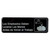 TableCraft Products 394545 3" W x 9" H " Los Empleados Deben Lavarse Las Manos Antes de Volver al Trabajo" White On Black Plastic Cash & Carry Sign
