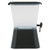 Winco PBD-3SK 3 Gallon Black Beverage Dispenser Plastic Square
