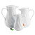 TableCraft Products 1001302 20 oz. Plastic White Cash & Carry Connoisserve Coffee Decanter