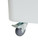 Bakn BAKBIN21GL 21 Gallon / 335 Cup White Slant Top Mobile Ingredient Storage Bin with Sliding Lid & Scoop