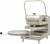 DoughXpress D-TXM-2-18 22" W x 31.38" H x 30.63" D Manual Stainless Steel Pull Down Handle Tortilla/Pizza Dough Press - 220 Volts, 1-Ph