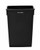 Alpine ALP477-BLK 23 Gal. Black Polypropylene Rectangular Slim Trash Can