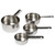 TableCraft Products 724 4 piece Stainless Steel Measuring Cup
