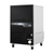 Icetro WU-0100-AC 21" W x 23" D x 34.7" H Air Cooled Undercounter Stainless Steel Cube Style Ice Maker with Bin - 115 Volts 1-Ph