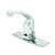 T&S Brass EC-3132-8DP 8" Centers Deck Plate 2.2 Gpm Vandal Resistant Aerator Chrome-Plated Brass Stainless Steel Flexible Supply Lines ChekPoint Above Deck Electronic Faucet