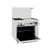 Atosa AGR-2B24GR-LP 36" W Liquid Propane 2 Open Burners 1 Griddle & Oven CookRite Range - 121,000 BTU