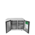 Atosa MBB59GR 57.8" W Stainless Steel 2-Section Solid Door Back Bar Cooler - Volts