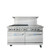Atosa AGR-6B24GR-NG 60" W Natural Gas 6 Open Burners 1 Griddle 2 Oven CookRite Range - 294,000 BTU
