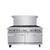 Atosa AGR-10B-NG 60" W Natural Gas 10 Open Burners 2 Ovens CookRite Range - 374,000 BTU