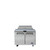 Atosa MSF3610GR 36.32" W 2 Sections 2 Doors Sandwich and Salad Top Refrigerator - 115 Volts