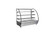 Atosa CHDC-44 27.5" W x 22.88" D x 26.75" H Curved Front Glass Countertop Heated Display Case - 115 Volts