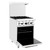 Atosa AGR-4B-NG 24" W Natural Gas 4 Open Burners 1 Oven CookRite Range - 152,000 BTU