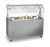 Vollrath 38724 60" W x 39 1/2" D x 59" H 20/300 Series Stainless Steel Seamless Top with Buffet Style Breath Guard Solid Base 2-Series Affordable Portable Utility Station