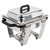Vollrath 99870 4.1 Quart Rectangular Stainless Steel Satin Dakota Half-Size Chafer