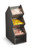 Vollrath CTC-3V 5.88" W x 16.25" H x 10.25" D Black ABS Plastic and Smoked Acrylic Construction Countertop Vertical Condiment Caddy