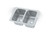 Vollrath 101-1-2 13" OAW x 17" OAD One Compartment Stainless Steel Drop-In Sink