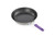Vollrath 693208 8" Top Dia. Stainless Steel Aluminum Core Bottom Purple Riveted Handle Tribute Fry Pan