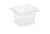 Vollrath 8062410 2.50" Deep Low-Temp Polycarbonate Clear Plastic Super Pan 1/6 GN Food Pan
