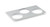 Vollrath 19188 300 Series Stainless Steel with Three 8 3/8" Holes Adaptor Plate