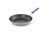 Vollrath 693210 10" Dia. Top x 2.13" H x 7.63" Dia. Bottom Stainless Steel with Purple Slip-On Silicone Sleeve Handle Tribute Fry Pan