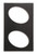 Vollrath 8240310 21.13" W x 12.75" D Plastic Oval Night Sky Miramar Template