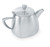 Vollrath 46307 3" H 12 Oz. 18/8 Stainless Steel Triangular Body Design Triennium Tea Pot with Lid