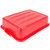 Vollrath 1511-C02 20" W x 15" D x 5" Deep Red Plastic Perforated Traex Color Mate Drain Box