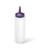 Vollrath 2808-1354 8 Oz. Clear Bottle Purple Cap Polyethylene Traex Color-Mate Squeeze Bottle Dispenser