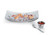 Vollrath 46222 Curved 12" x 7" Polished Stainless Steel Double Wall Platter