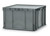 Vollrath 52646 21.75" L x 20.875" W x 13" H Gray Polyethylene with Sure-Grip Molded in Handles Tote 'N Store Shafer Box