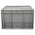 Vollrath 52646 21.75" L x 20.875" W x 13" H Gray Polyethylene with Sure-Grip Molded in Handles Tote 'N Store Shafer Box