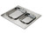 Vollrath 8250814 21.13" W x 25.75" D Pan Stainless Steel Plain Edge Miramar Double Size Template