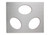 Vollrath 8250114 21.13" W x 25.75" D Stainless Steel Oval Miramar Template