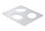 Vollrath 8250114 21.13" W x 25.75" D Stainless Steel Oval Miramar Template