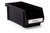 Vollrath 4806-06 11-1/4"L x 4-1/4"H x 5"W Black Single Plastic Self-Serve System Bin