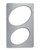 Vollrath 8243114 21.13" W x 12.75" D Stainless Steel Oval Miramar Single Size Template for Miramar Cookware