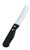 Vollrath 48144 4 7/8" Length Blade Black with Round Tip Hollow Ground Blade Jumbo Plastic Handle Steak Knife