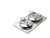 Vollrath 8242014 21.13" W x 12.75" D Round Stainless Steel Plain Edge Miramar Single Size Template