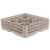 Vollrath TR13HH 19.75" W x 19.75" D x 4.50" H Beige Co-Polymer (20) Compartments Full Size Rack Max Low Profile Glass / Stemware Rack