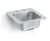 Vollrath 1734-C 10"W x 11" Front-to-Back x 6 3/16" Deep Bowl Drop-in Stainless Steel Self-Rimming Underbar Sink