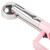 Vollrath 47379 0.54 Oz. #60 Pink Color-Coded Handle Extended Length Disher