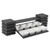 Vollrath V904333 56" W x 15" H x 23" D Black Narrow Medium Wood Shelf Basic Cubic Display Set