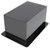 Vollrath FMS-6 10 9/16"W x 4 13/16"D x 7 5/16"H Black ABS Plastic "T" Shaped Flush Mount Straw Holder