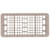 Vollrath HR1C1CCC 10" W x 19.75" D x 9" H Half Size 10 Compartments Co-Polymer Plastic Beige Traex Rack-Master Dishwasher Rack